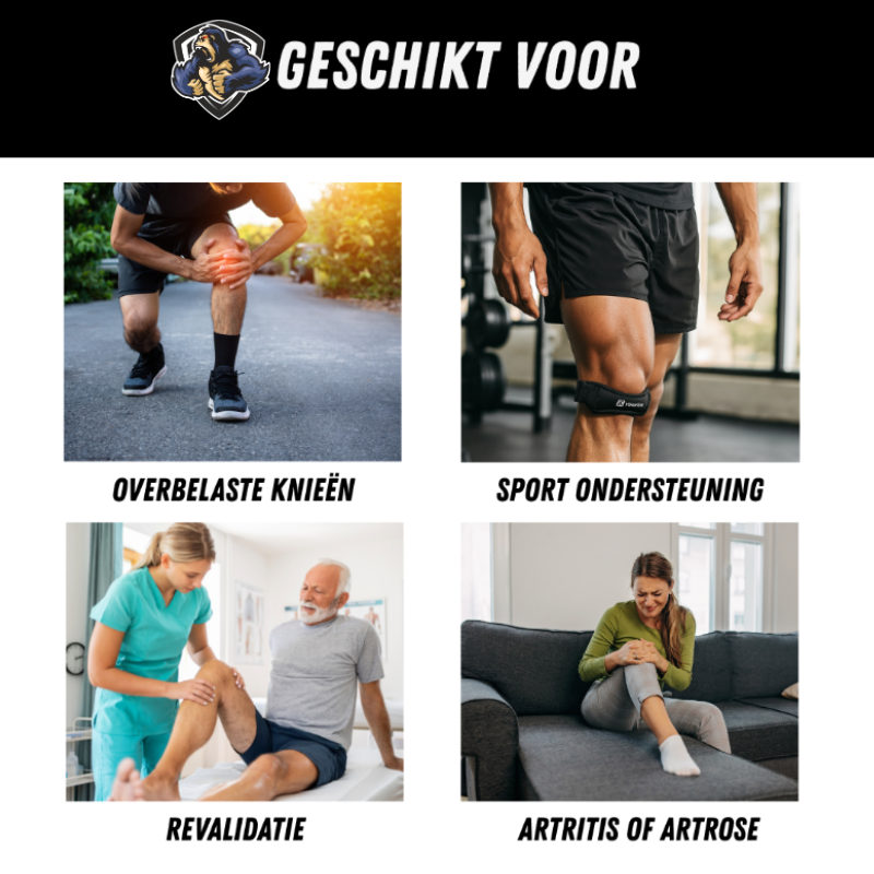 Patella Knieband - One Size Verstelbare Kniebrace