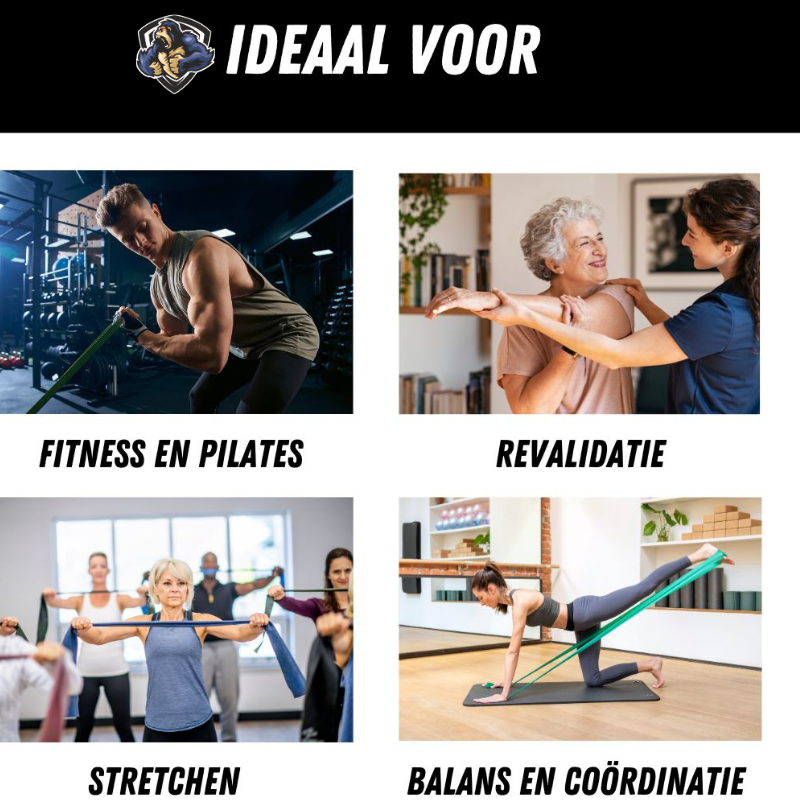 Weerstandsbanden Set - Premium Fitness Elastieken
