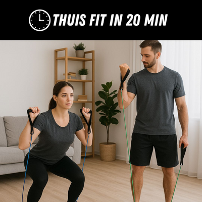 Weerstands Training Set - Fitnessbanden met Handvaten