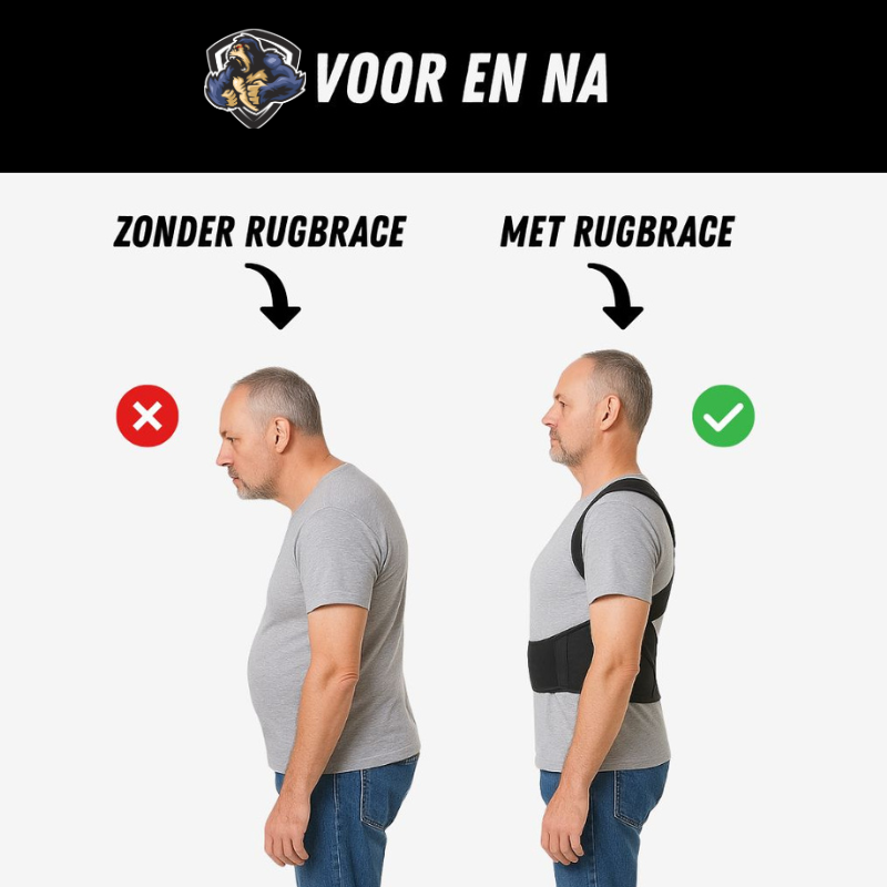 Verstelbare Rugbrace - Rughouding Ondersteuner