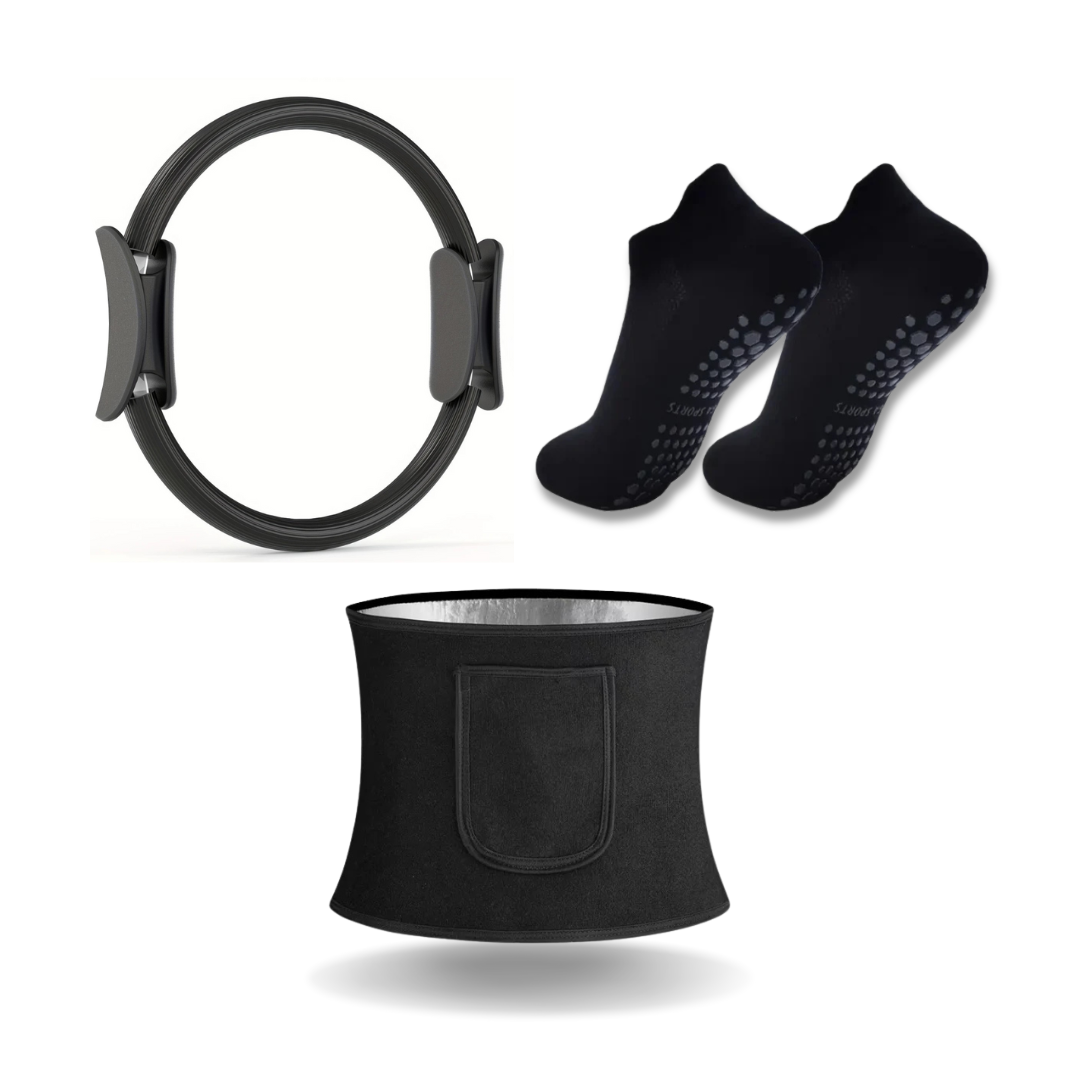 Pilates Kit Zwart - Complete Set met Pilates Accessoires!