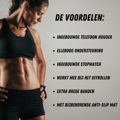 Smart Ab Roller Pro -  Buikspierwiel met Elleboogsteun